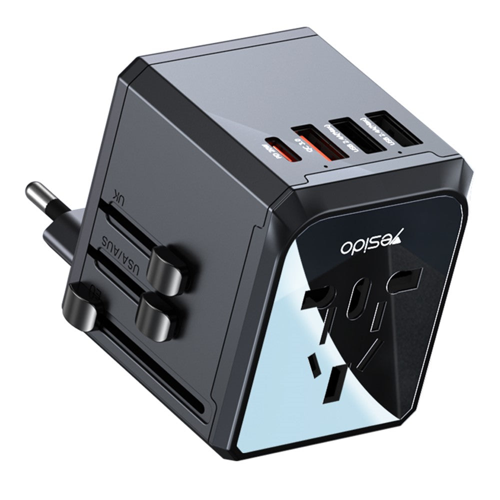 YESIDO MC24 20W Universal Adapter Socket Travel Wall Charger