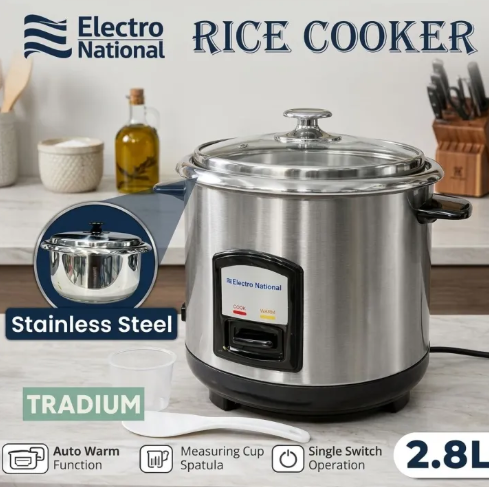 Automatic Electric Rice Cooker 2.8 Ltrs