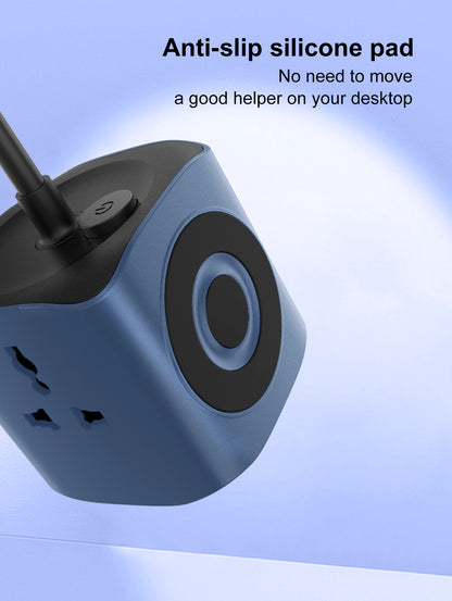LDNIO SC3319 10A 2500W Cube Power Socket with 3AC Outlets+USB-A+2USB-C
