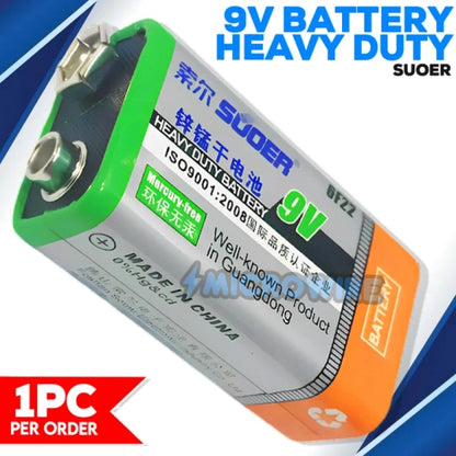 10PCS Genuine SOUER 9V Super Heavy Duty Battery