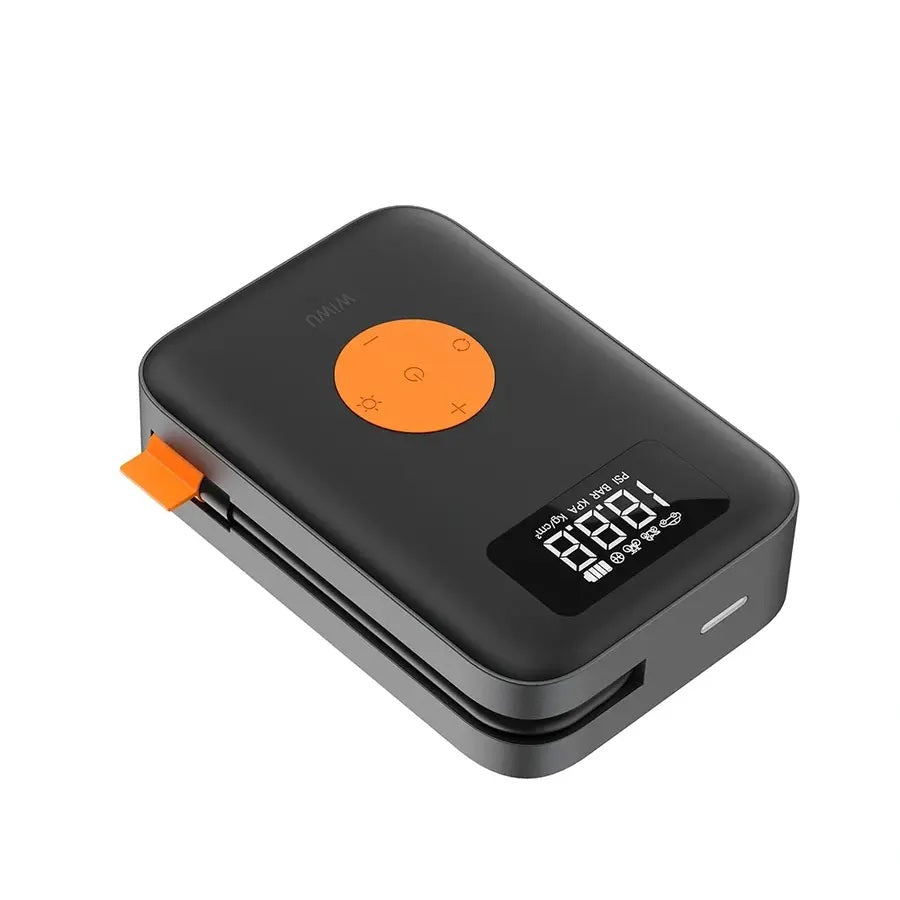 WiWU WI-AI003 Cordless Portable Tire Inflator – Fast 12V Pump for Cars & Bikes