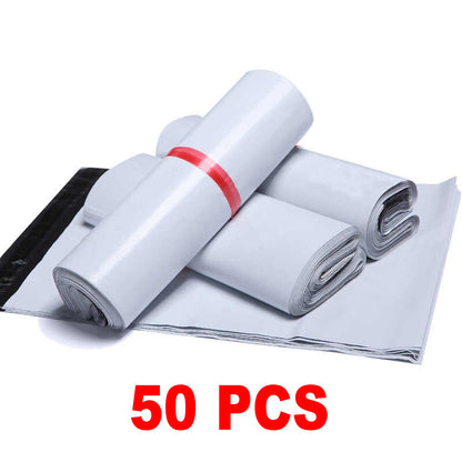 23 x 33.5+5 cm Perfect Medium Poly Mailer White Poly Mailer Bags Bundle of 100 Bags pack and 10 Bags Pack Self-seal Adhesive bags Storage Bags Plastic Poly Envelope Maile Packs Postal Safe Mailing Bags Shipping Bags Medium Size 23 x 37.5 cm
