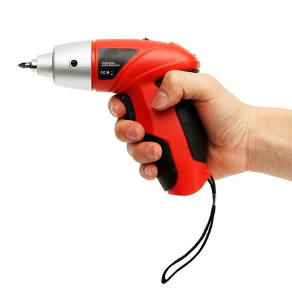 45 Pieces Pivoting Cordless Screwdriver Set, High Power Tool with Rechargeable 3.6V Battery, Bits