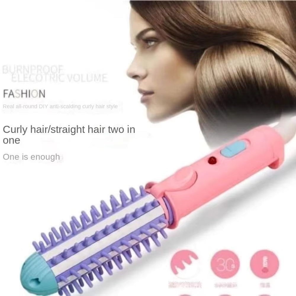 Hairdressing Electric Hair Straightener Comb Straightening Heating Temperature Hair Straightener Brush Smoothing Makeup Hairdressing Electric Hair Straightener Comb Straightening Heating Temperature Hair Straightener Brush Smoothing Auto-rotating