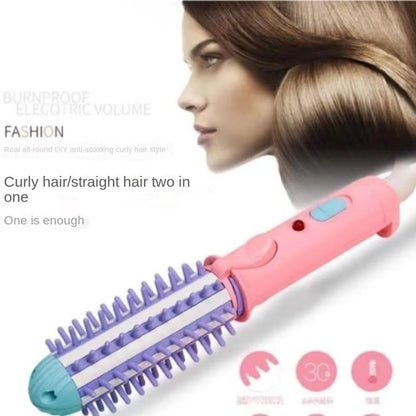 Hairdressing Electric Hair Straightener Comb Straightening Heating Temperature Hair Straightener Brush Smoothing Makeup Hairdressing Electric Hair Straightener Comb Straightening Heating Temperature Hair Straightener Brush Smoothing Auto-rotating