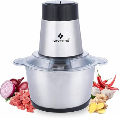 2L Electric Food Chopper & Meat Mincer, 2-Speed Stainless Steel Kitchen Grinder SMT