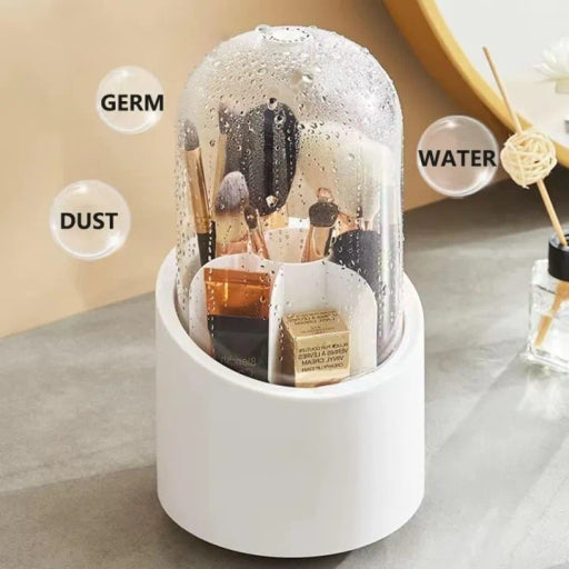 360 Degree Rotating Makeup Organizer Makeup Brush Organizer with Lid