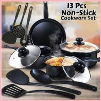 Non-Stick Cookware Set 13Pcs Set Non-Stick Pots Frying Pan Cooking Pot Cookware Set Utensil Set