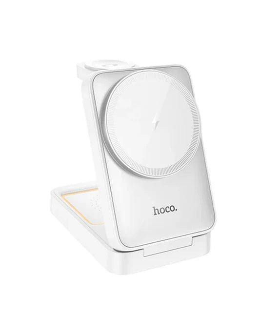 Hoco CQ21 15W QI Wireless Charger 3 IN 1Folding Magnetic Wireless Fast Charger