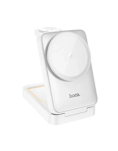 Hoco CQ21 15W QI Wireless Charger 3 IN 1Folding Magnetic Wireless Fast Charger