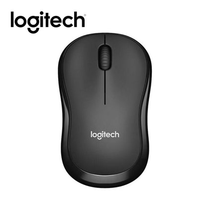 Logitech M185 Wireless Mouse USB for PC Windows, Linux, Grey And Black with Ambidextrous Design