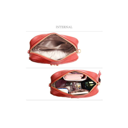 Everyday Carry - 2026 New Fashion Female Shoulder Bag Rhombus Embroidered Solid Color Chain