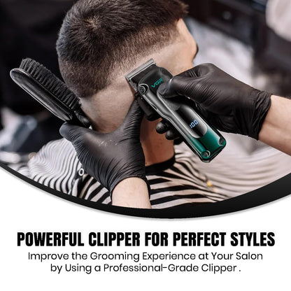 VGR V-013 Professional Salon Quality Hair Clipper – 200 Minutes Runtime, 2000mAh Lithium Battery, Adjustable Taper Lever, 8 Guide Combs, LED Display