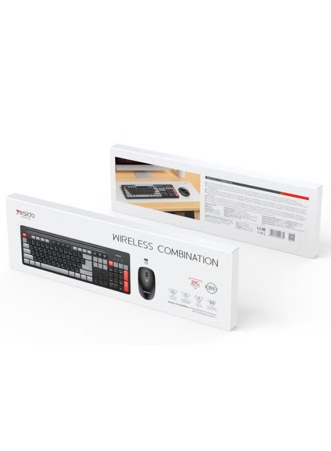 Yesido KB43 2.4G Wireless Keyboard & Mouse Set