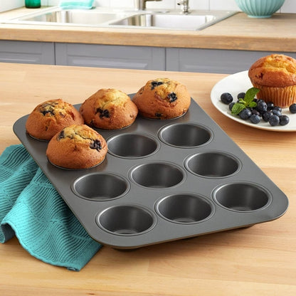 12 Cup Muffin and Cupcake Pan Baking Tray Cake