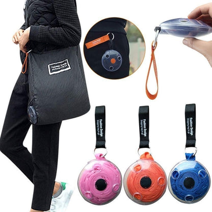 Portable Roll up in Small Case Tote Shopping Bag Artist Magic Box Reusable Mini Cross-Body Storage