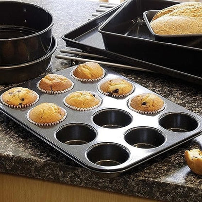 12 Cup Muffin and Cupcake Pan Baking Tray Cake