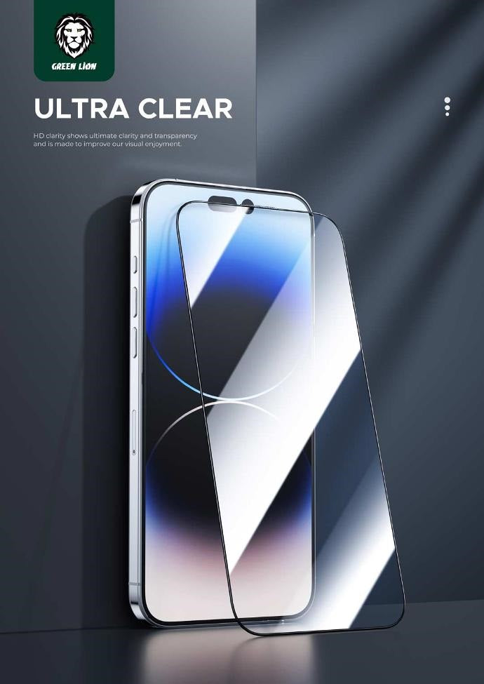 Green Lion 9H Steve Glass Strong Full Screen Protector For iPhone 14 PRO MAX Tempered Glass