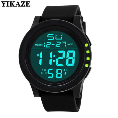 Men Sport LED Watches Top Brand Men Digital Clock Multi-Functional Rubber Man's Watch