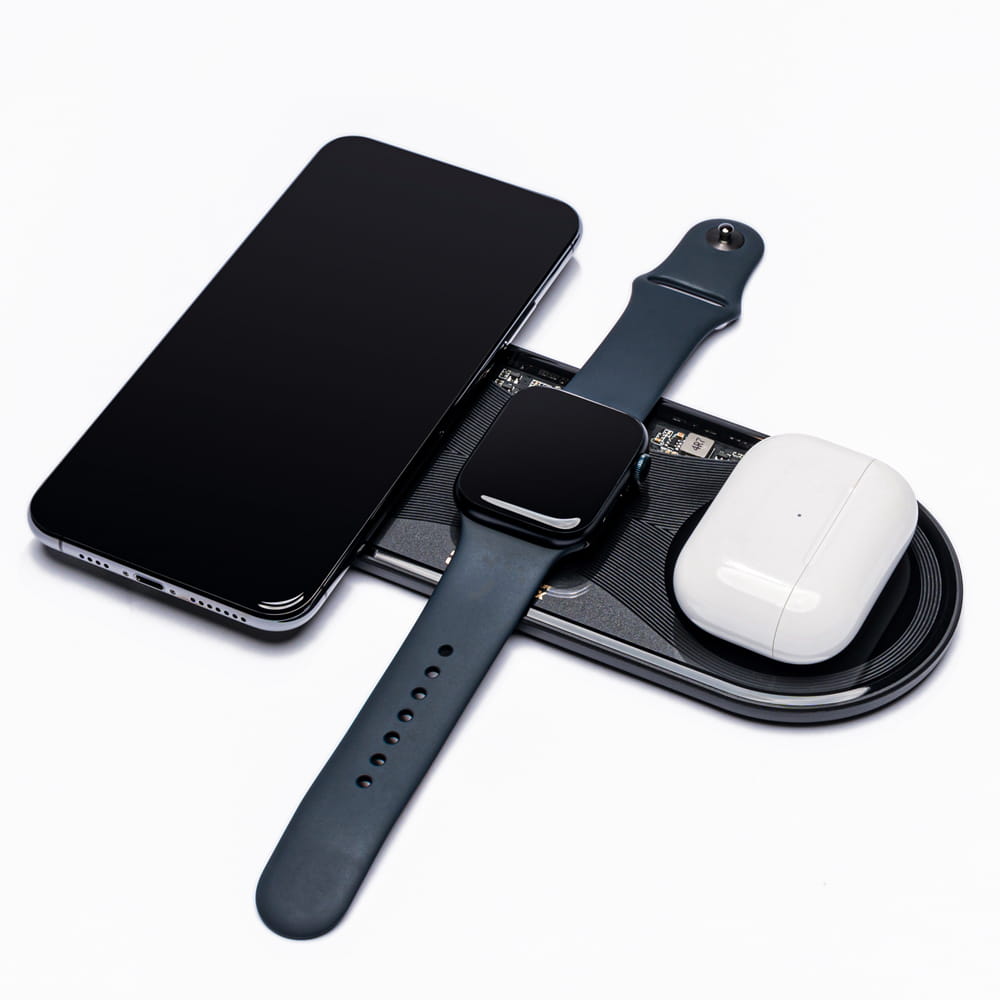 Remax 15W Multifunctional 3-in-1 Wireless Charger RP-W61 For Mobile , Smart Watch