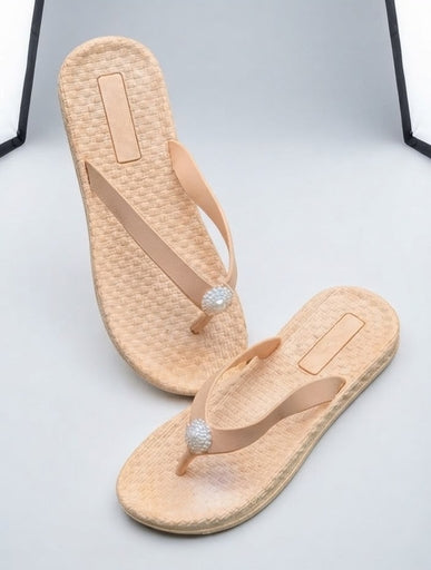 Ladies Flat Waterproof Slippers
