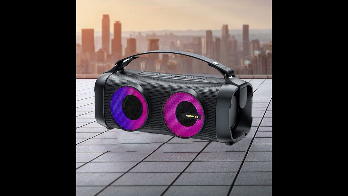 REMAX RB-M26 Outdoor Hand Lifted Double Terminal Bluetooth Speaker Plaza Dance Sports Portable Sound