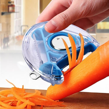 3 In 1 Multi Function Three Use Rotary Hanging Round Planer Peeler and Cutter Vegetable Slicer