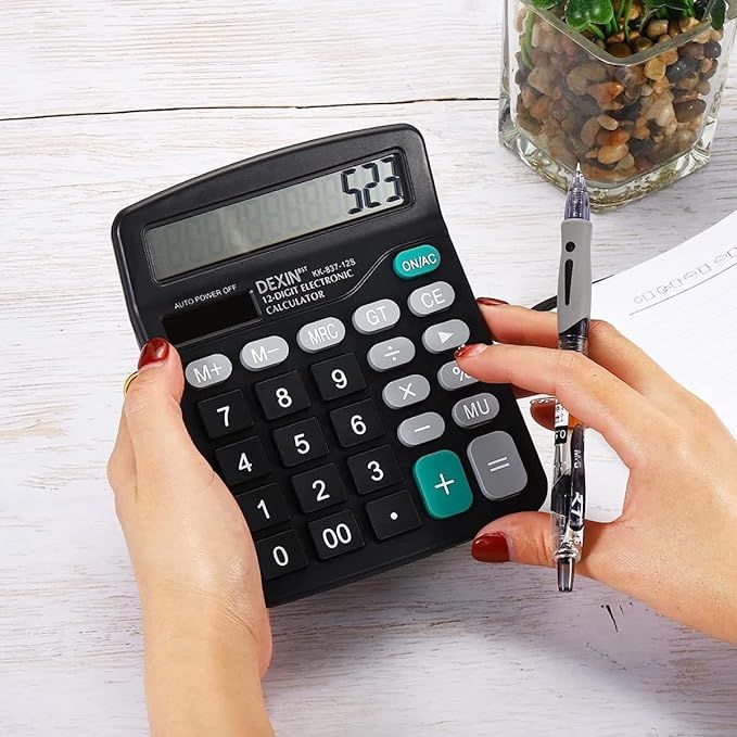 Large Display and Digits Electronic Calculator 2026 Edition Home Office School and Shop Use