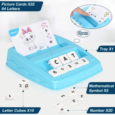 Educational Game -2in1, Matching Letters and Arithmetic, Reading Spelling, Word Objects