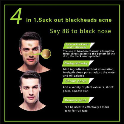 Skin Care - Aichun Black Mask Nose Blackhead Remover Peel off Facial Mask Acne Treatment Collagen