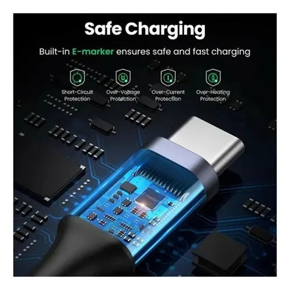 UGREEN USB-C to USB-C Cable 100W 5A PD Fast Charging Braided Cable  -1M / 2M  (65249/65254)
