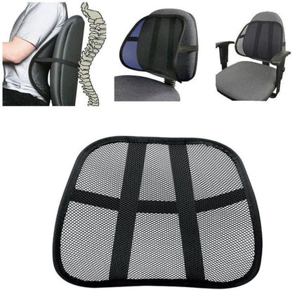 Cushion Mesh Back Lumbar Support New Car Office Chair Truck Seat Black