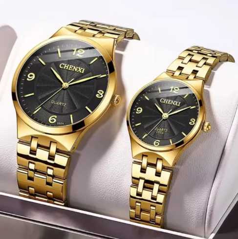 BAISHENG Brand Couple Quartz Watch Thin Waterproof Simple Men & Women Wristwatch Fashion Lover