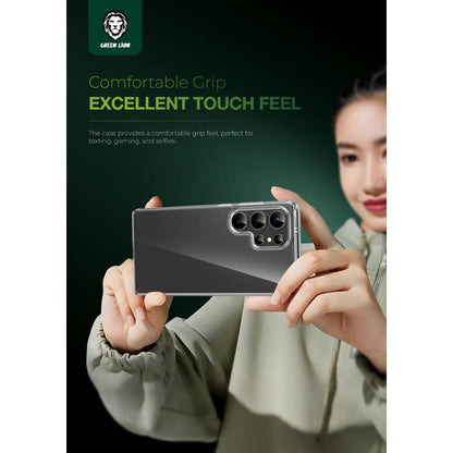 Green Lion Crystal Clear Case for Samsung Galaxy S25 ULTRA , Polycarbonate Case, Anti Fingerprint & Anti Yellowing, Precise Cutouts, HD Clarity, Daily Protection, Eco-Friendly Material - Clear