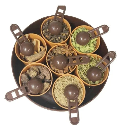 Spices Box / Masala Container Storage Round Shape 7 Section Dabba for Keeping Spices