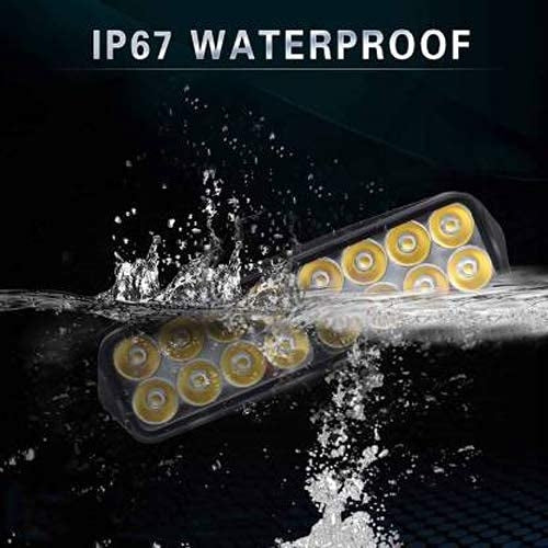 16 LED 12V Vehicle Spot Light – Waterproof Fog Light for Car, Bike, Van & Tuk, High Brightness Front