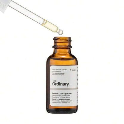 The ORDINARY Retinol 1% in Squalane 30Ml Face Serum Made in Canada Minimize Pores Wrinkles
