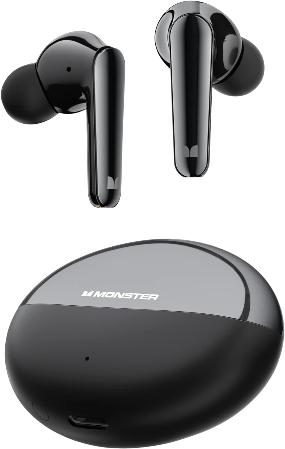 Monster N-Lite 203 AirLinks Wireless Earbuds Bluetooth Headphones HiFi Stereo, Wireless Earphones with 30H Playback, Type-C Charging, HD Clear Call