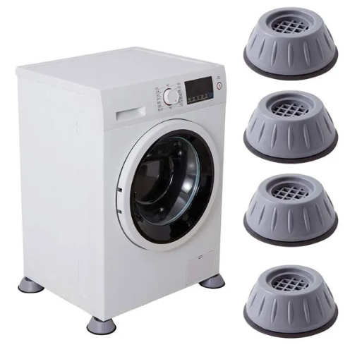 4-Pack Anti-Vibration Washing Machine Pads | Non-Slip Shock-Absorbing Mats