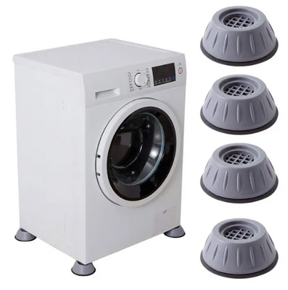 4-Pack Anti-Vibration Washing Machine Pads | Non-Slip Shock-Absorbing Mats