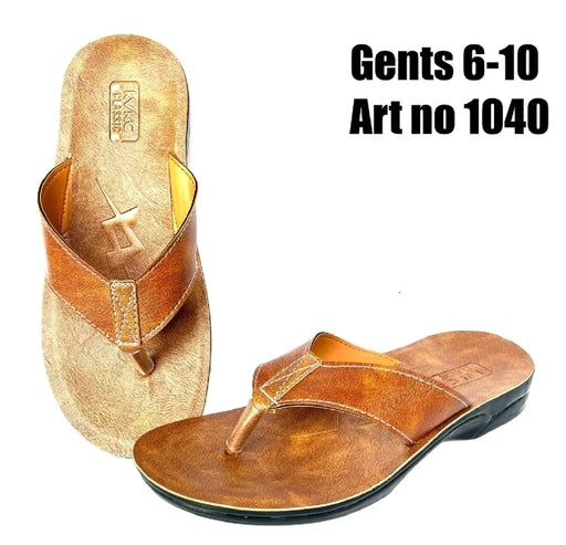 Men Pu Two Strap Slippers