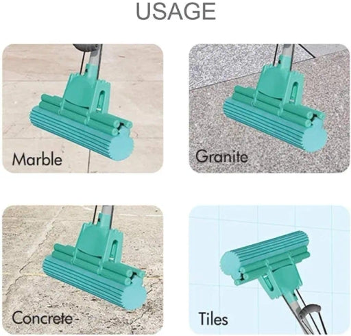 Absorber Sponge Mop for Home Kitchen Cleaning Squeeze Mop