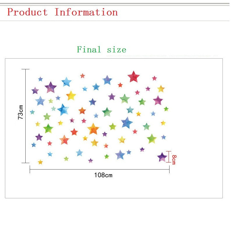 Stars Home Decoration star baby children cartoon bedroom room decor wall stickers removable kids nursery decal sticker Wall Decoration Stickers wall deco Mickey Balloon