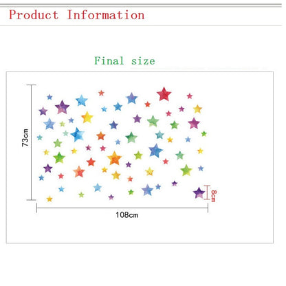 Stars Home Decoration star baby children cartoon bedroom room decor wall stickers removable kids nursery decal sticker Wall Decoration Stickers wall deco Mickey Balloon