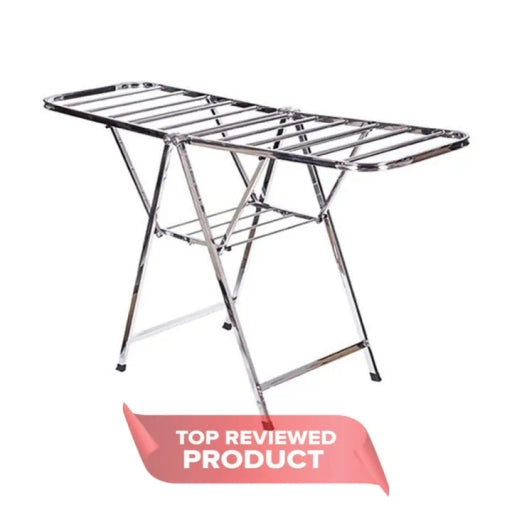 Heavy Duty Stainless Steel Folding Cloth Drying Rack Luxury Cloth Dryers Stand