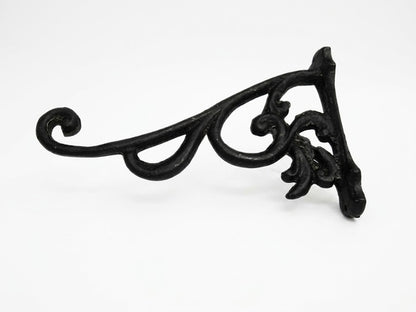 Hanging Basket Bracket Outdoor Plant Holder Decorative Cast Aluminum Wall Hanging Brackets Garden