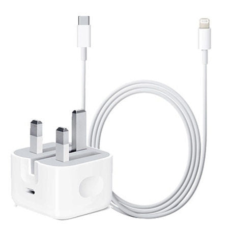 25W USB-C Power Adapter USB-C to Lightning Cable Charging Dock for Apple Wall Charger
