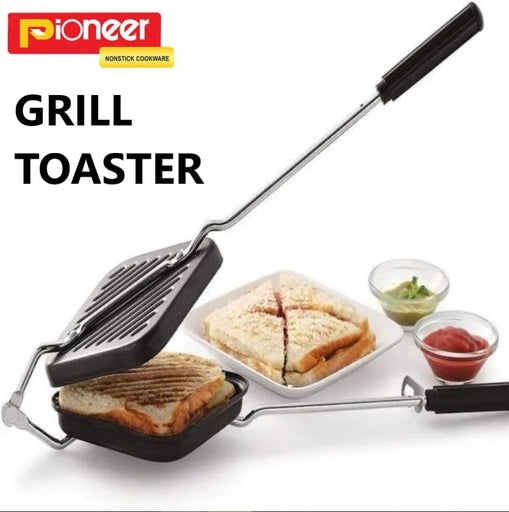 Pioneer Grill Toaster – Non-Stick Electric Sandwich Maker for Toasting, Grilling & Paninis