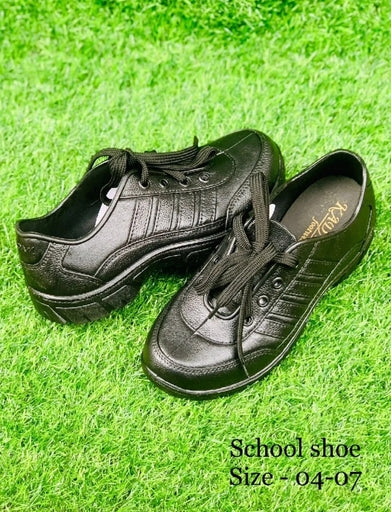 Girls Lace up Waterproof School Shoes White