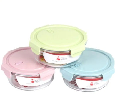 950Ml Microwaveable Food Container with 2 Compartments - Borosilicate Glass Bowl